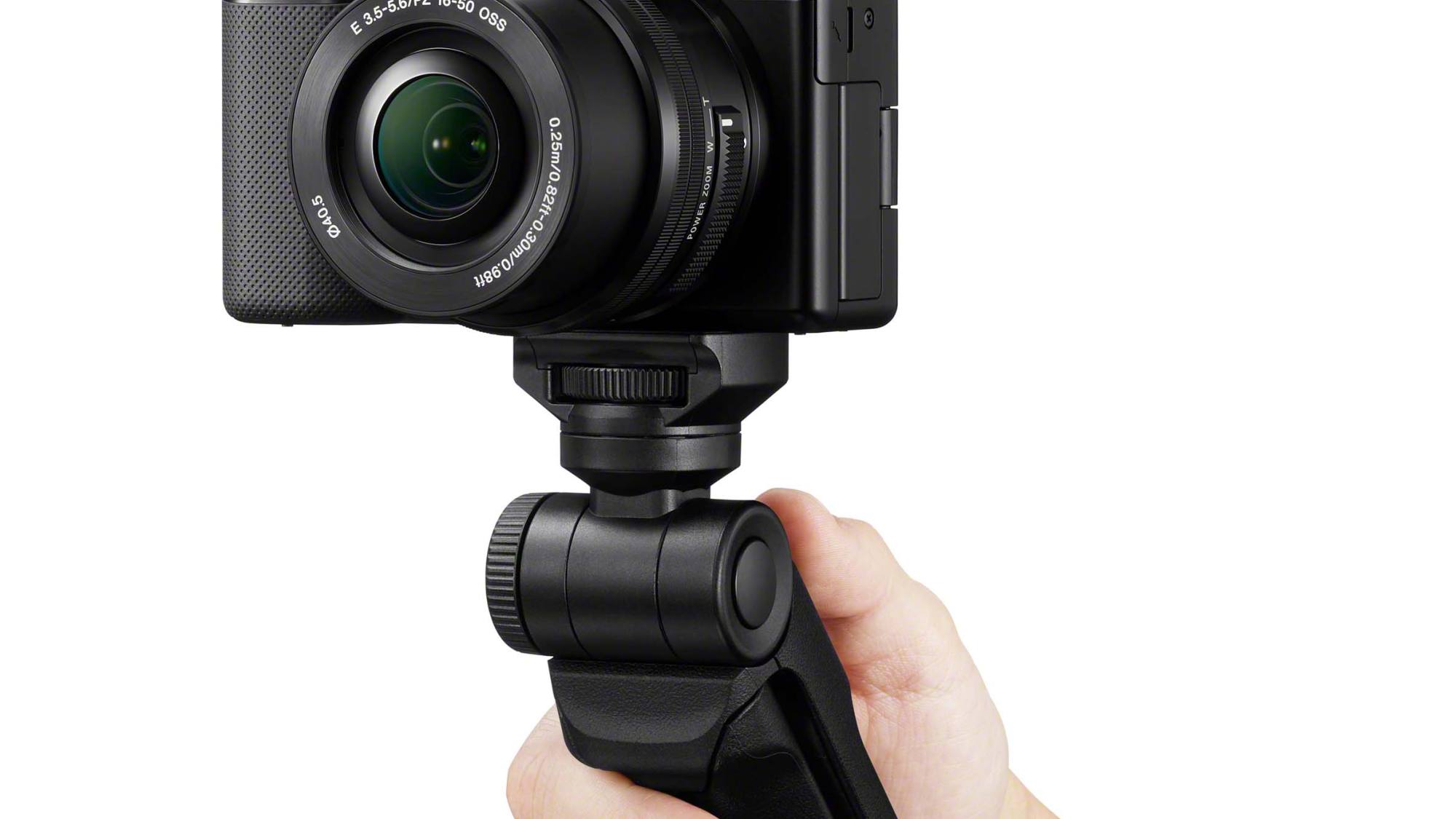 Sony ZV E10  black hand Large, EntrepreNerd