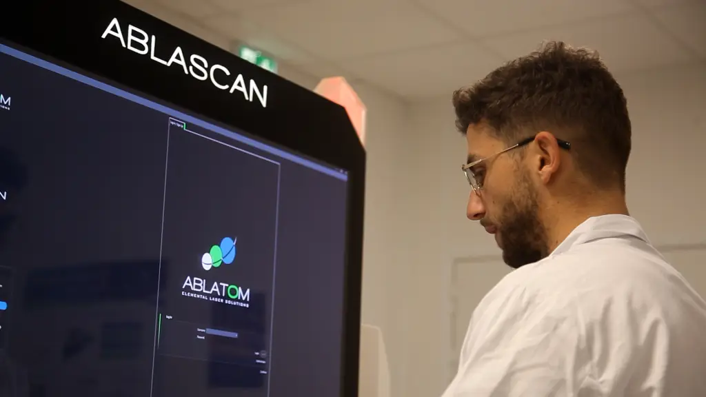 ABLASCAN, The Super Scanner that Identifies Atoms at the Speed of Light ,ABLATOM