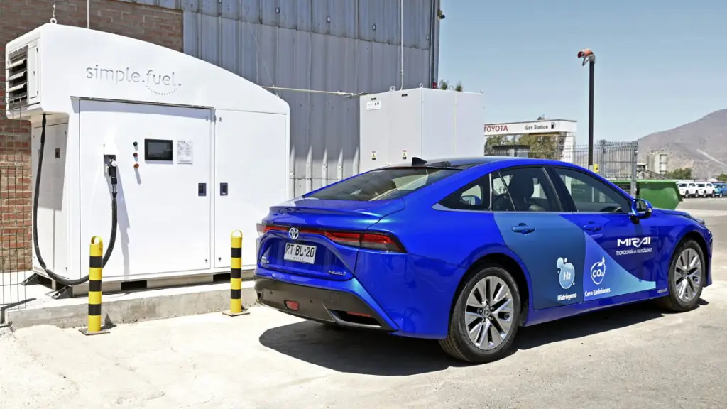 Auto a hidrógeno será parte de la flota oficial de la Asamblea del BID en Chile  ,Toyota