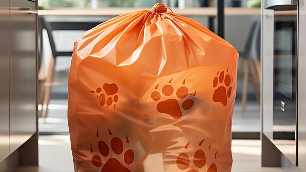 Biodegradable bags with pet-safe repellent.