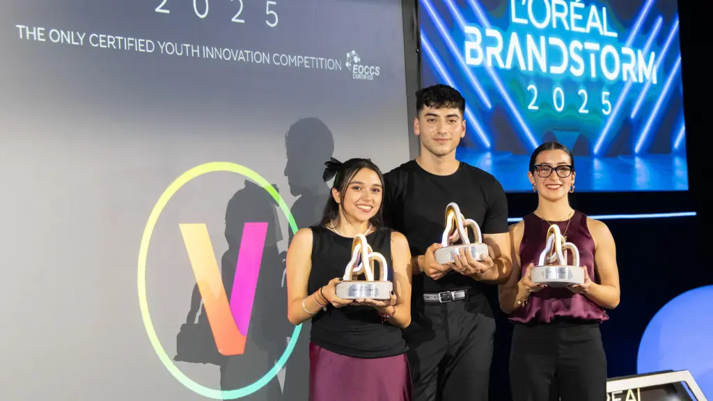 Ganadores Brandstorm 2025 - Camila Linares, Nicolas Solari, Emilia Alarcon. ,LOréal Groupe
