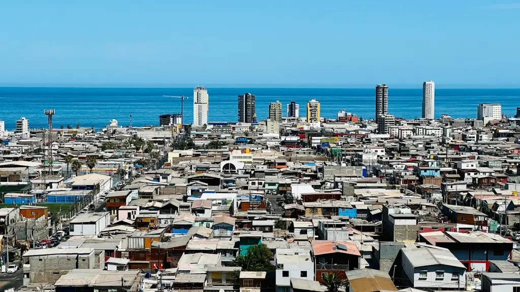 Ciudad de Iquique, norte de Chile