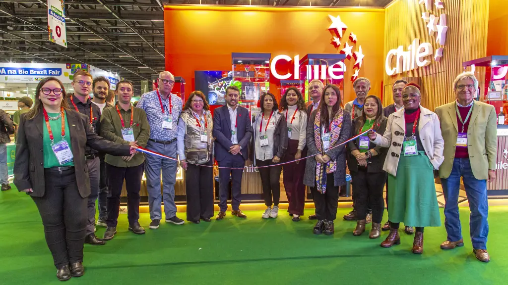 Un grupo de nueve productores nacionales se presentó en una nueva edición de Biofach, la feria dedicada al mercado orgánico más importante de Brasil. ,ProChile
