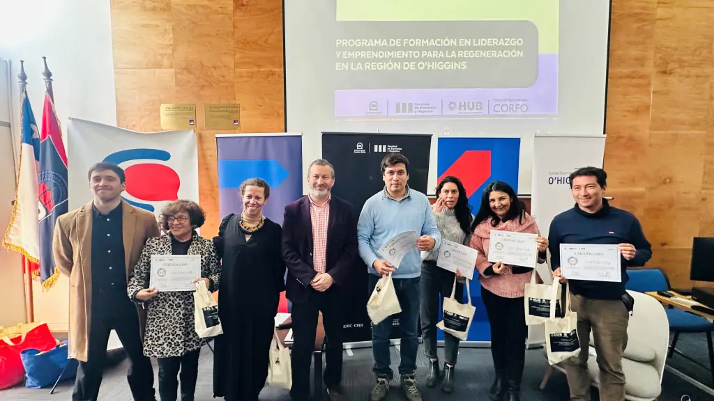 Corfo y UNAB cierran con éxito programa que formó a emprendedores de OHiggins en sostenibilidad y liderazgo regenerativo ,Corfo OHiggins 