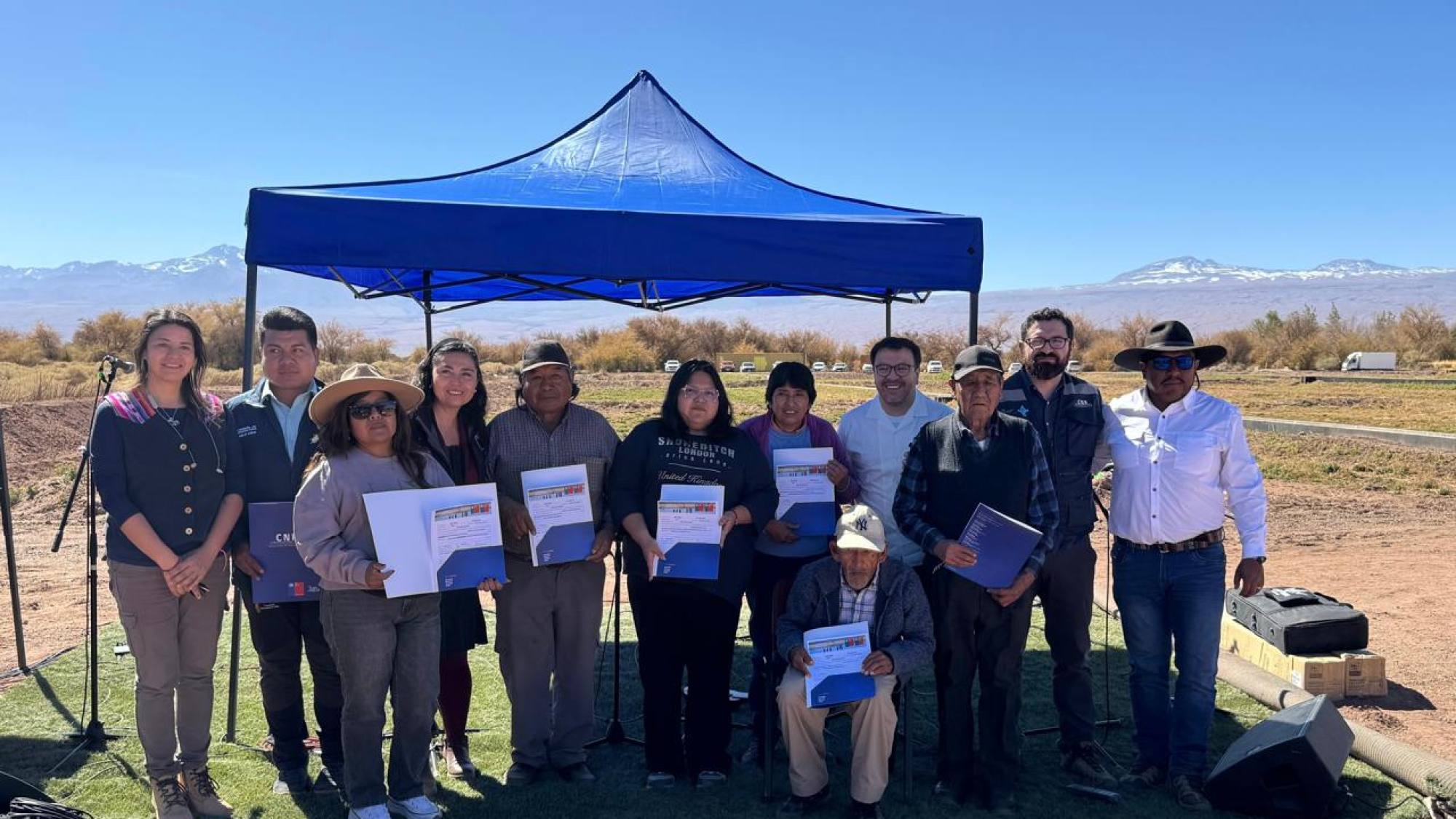 Minagri entrega históricas bonificaciones de riego en San Pedro de Atacama, Minagri