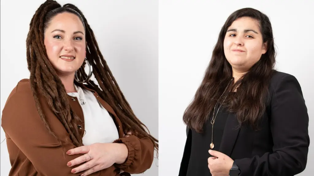 Lorena Hernández y Fiorella Roco ganadoras del premio For Women in Science Chile 2025 ,Gentileza 
