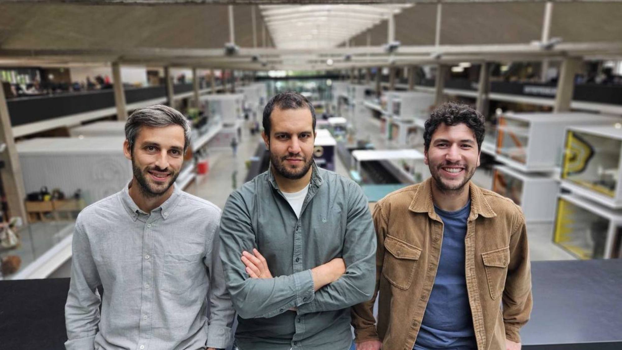 (Left to Right) Exwayz cofounders: Antoine Plat (COO), Hassan Bouchiba (CEO) and Mathias Corsia (CTO), Exwayz