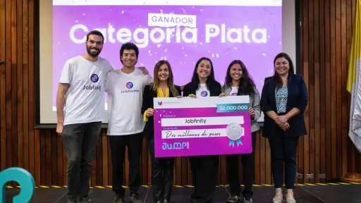 Jobfinity: recientemente obtuvieron el segundo lugar en Jump Chile ,Jobfinity