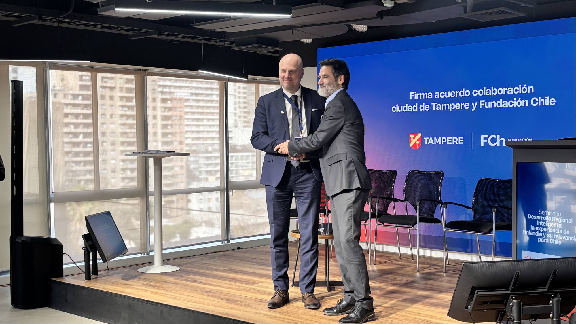 Tampere y Fundación Chile firman acuerdo de colaboración , Entreprenerd Media 