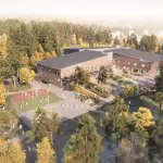 Luolavuori School Illustration ,Arkkitehtipalvelu