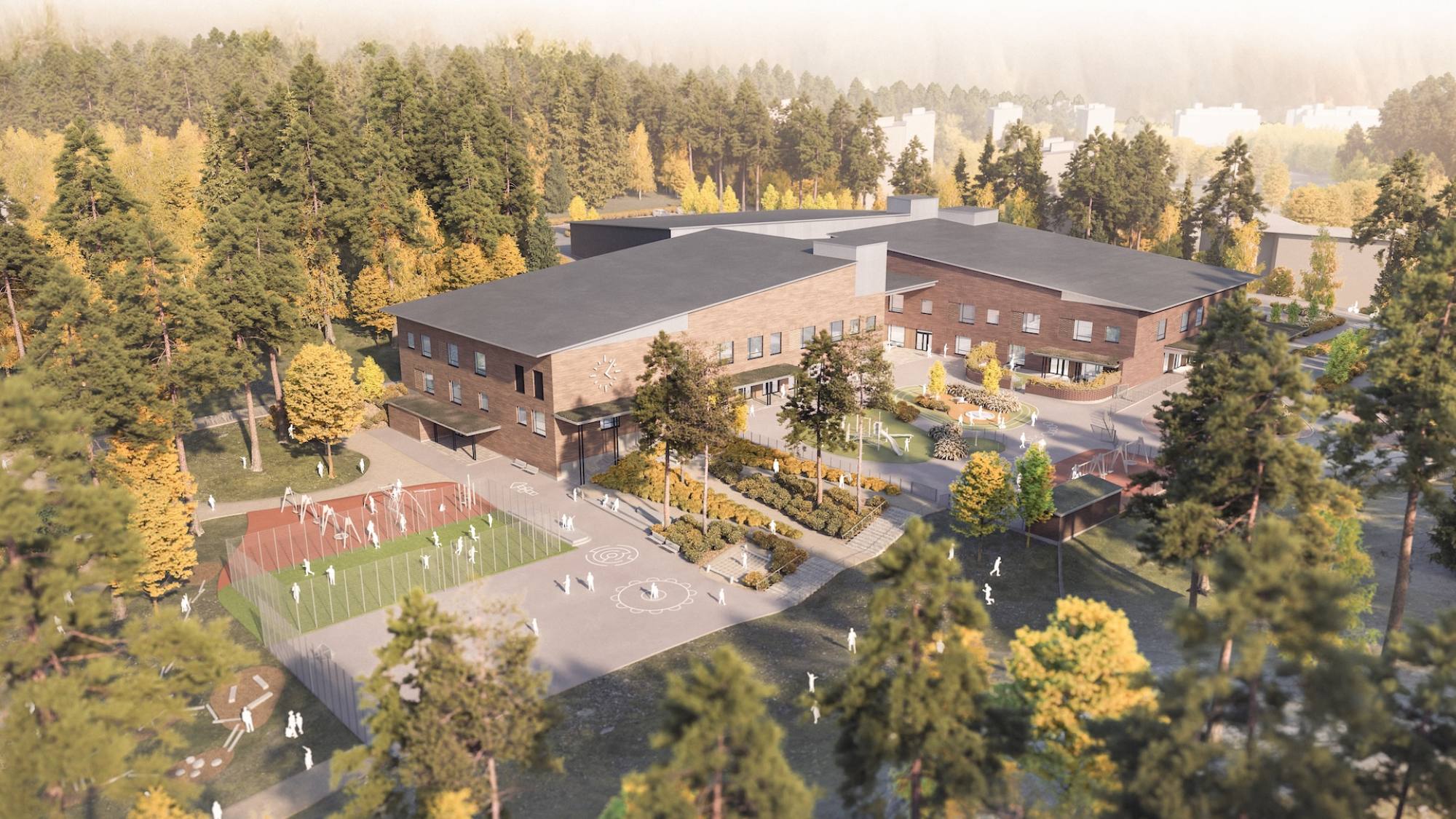 Luolavuori School Illustration, Arkkitehtipalvelu