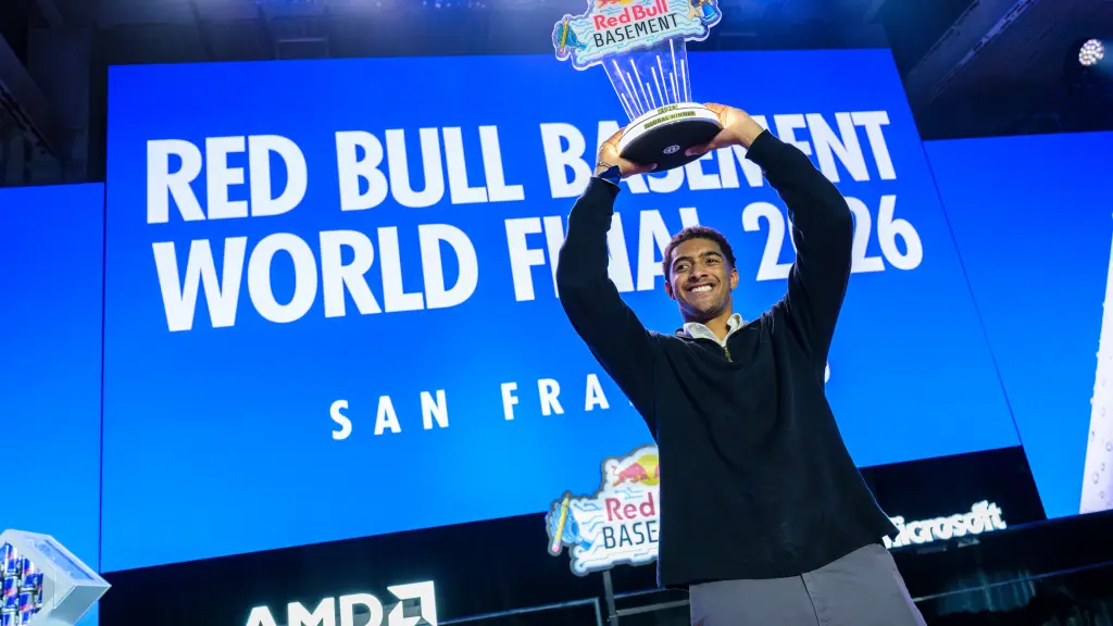 Winner, Darnell Adler celebrates at the Red Bull Basement World Final in San Francisco ,Ryan Taylor / Red Bull Content Pool