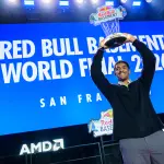 Winner, Darnell Adler celebrates at the Red Bull Basement World Final in San Francisco ,Ryan Taylor / Red Bull Content Pool