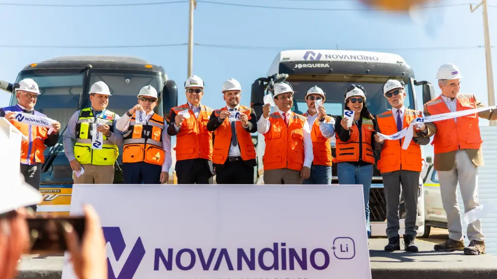 Novandino Litio inaugura flota de camiones eléctricos ,Gentileza Novandino