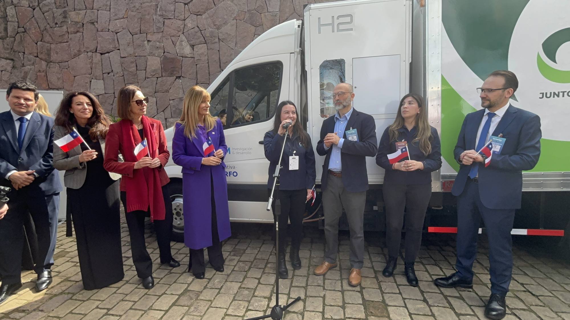 Se lanza primer vehículo de carga a hidrógeno verde diseñado y producido en Chile, Gentileza